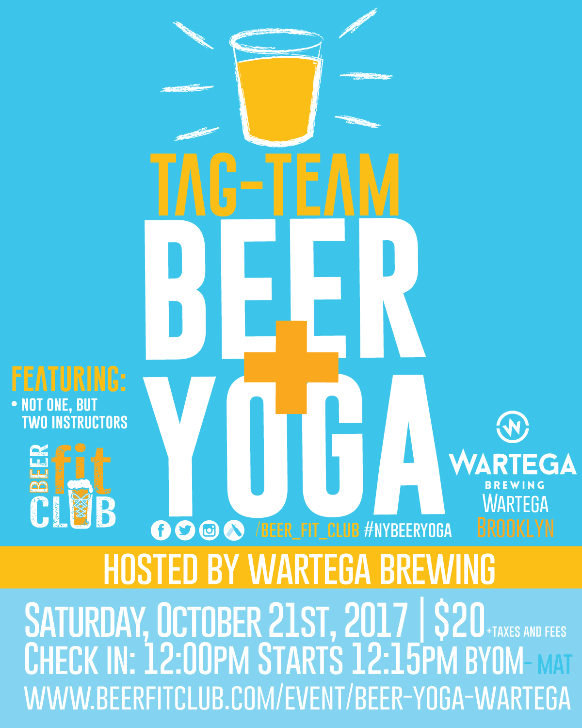 Beer and Yoga, Hosted by Wartega Brewing in NYC