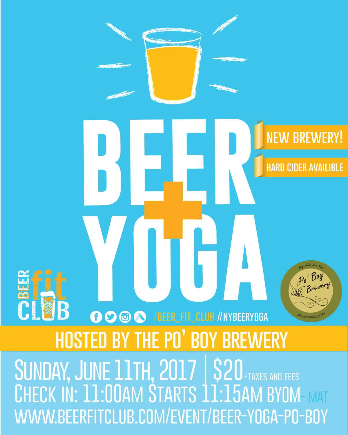 Beer + Yoga Hosted by Po’ Boy Brewery