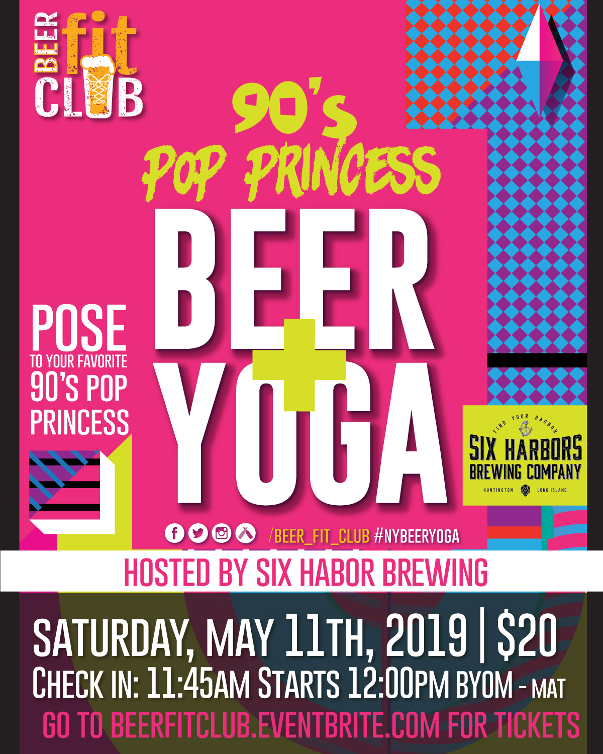 90’s Pop Princess Beer + Yoga